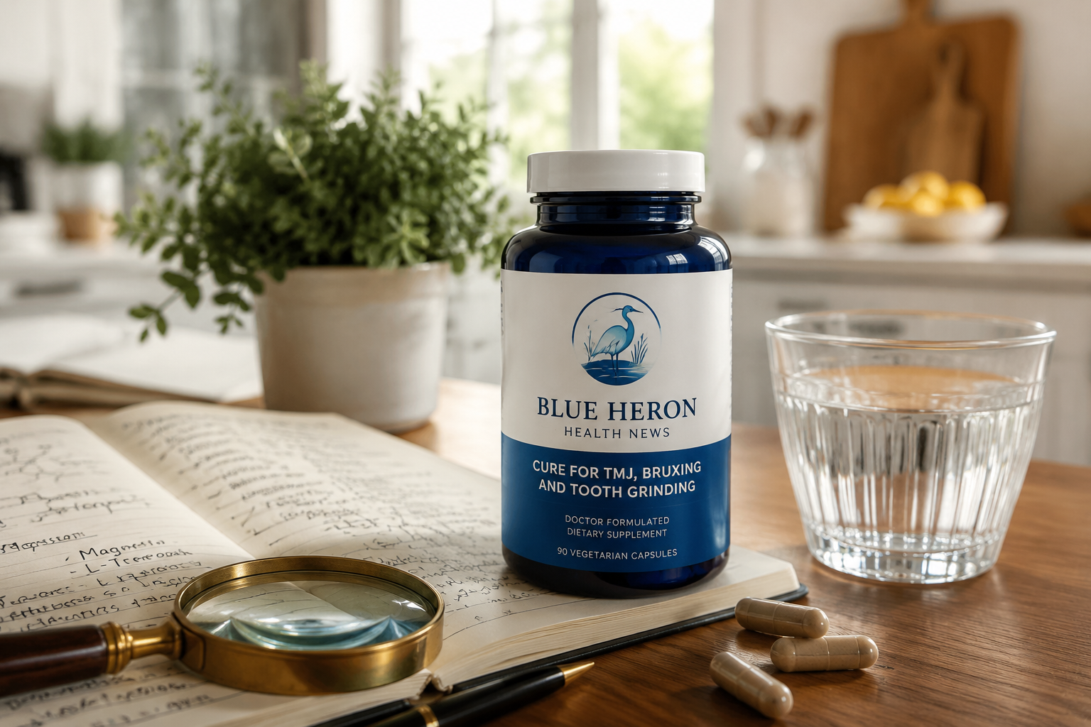Cure For TMJ, Bruxing and Tooth Grinding - Blue Heron Health News Remedies review image from Supplement Skeptic