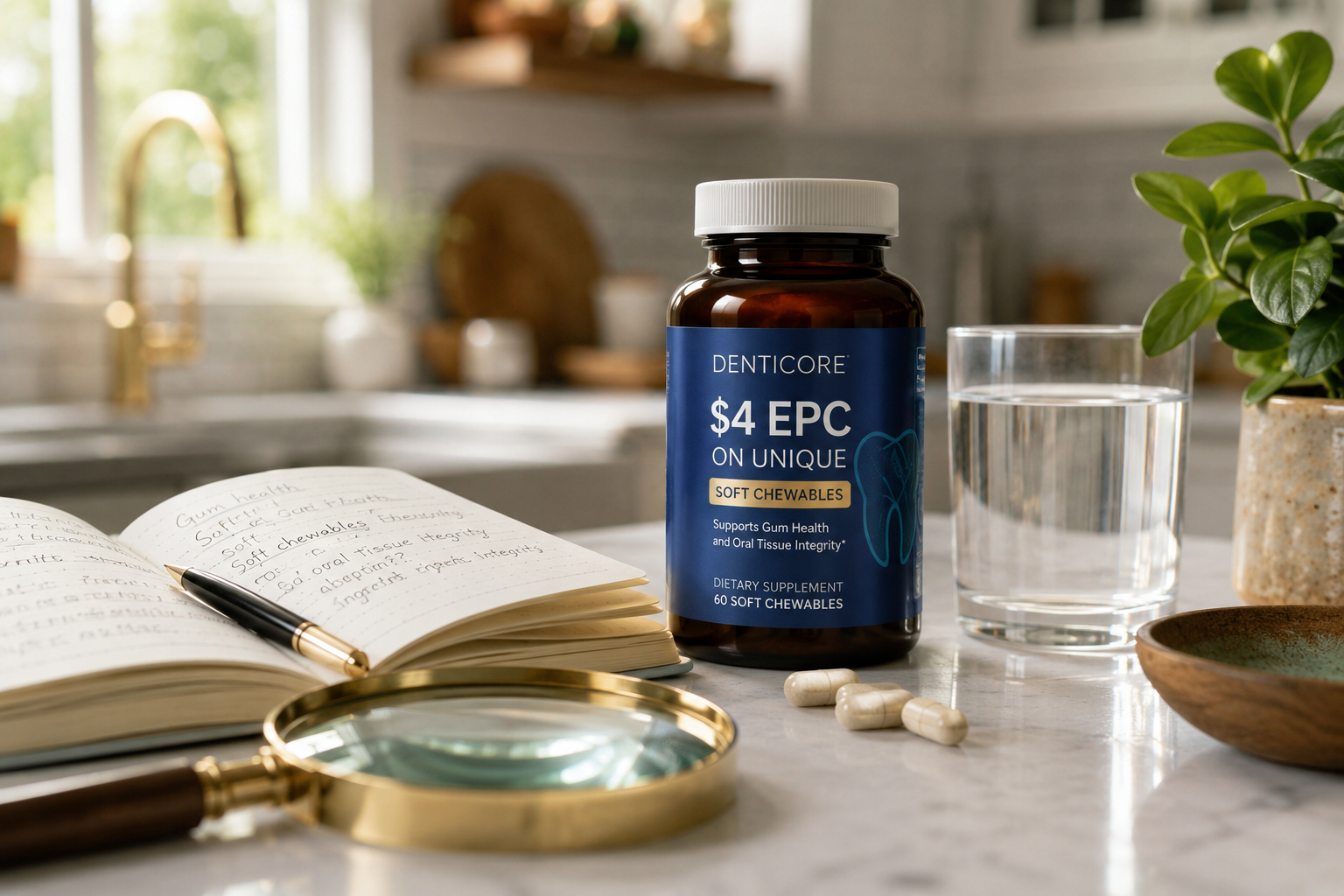 Denticore $4 EPC On Unique Soft Chewables Dental Health review image from Supplement Skeptic
