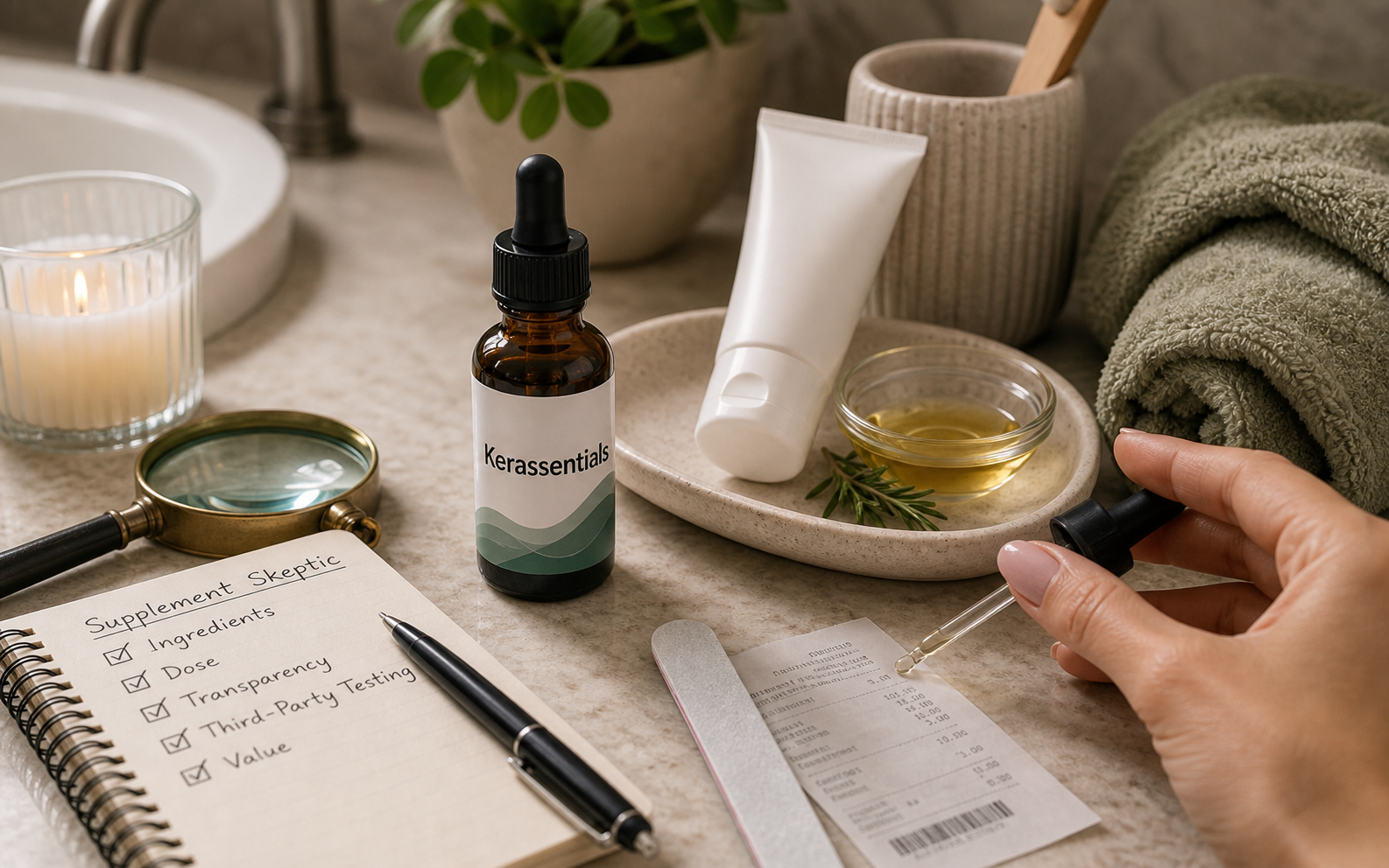 Kerassentials Top Offer (preliminary) review image from Supplement Skeptic
