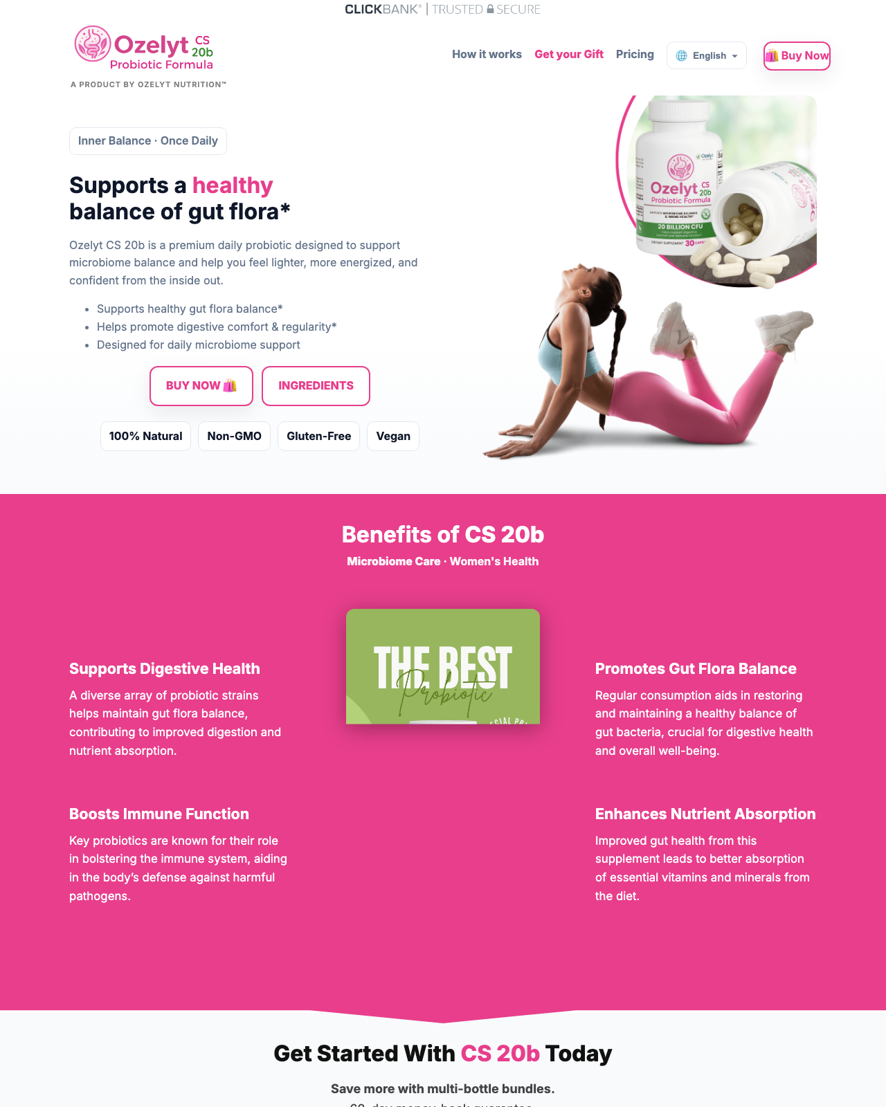 Ozelyt CS 20b - Dominate the Candida & Gut Health Niche - 50% Comm Women's Health review image from Supplement Skeptic