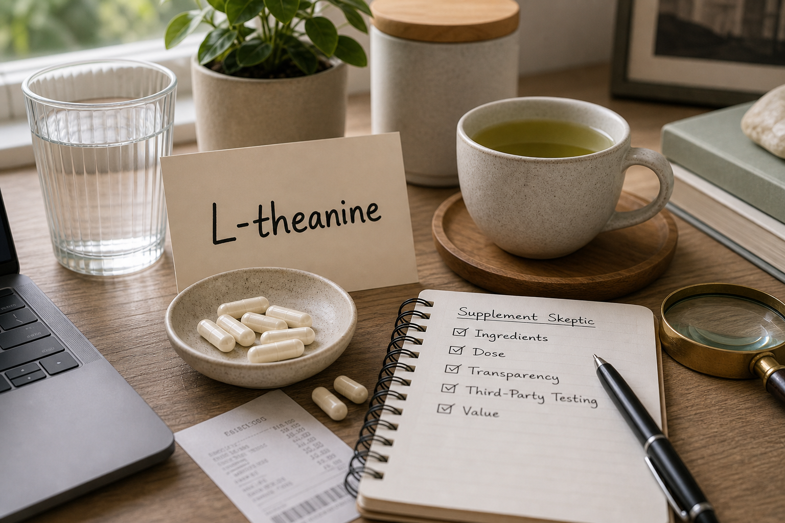 L-theanine ingredient review scene